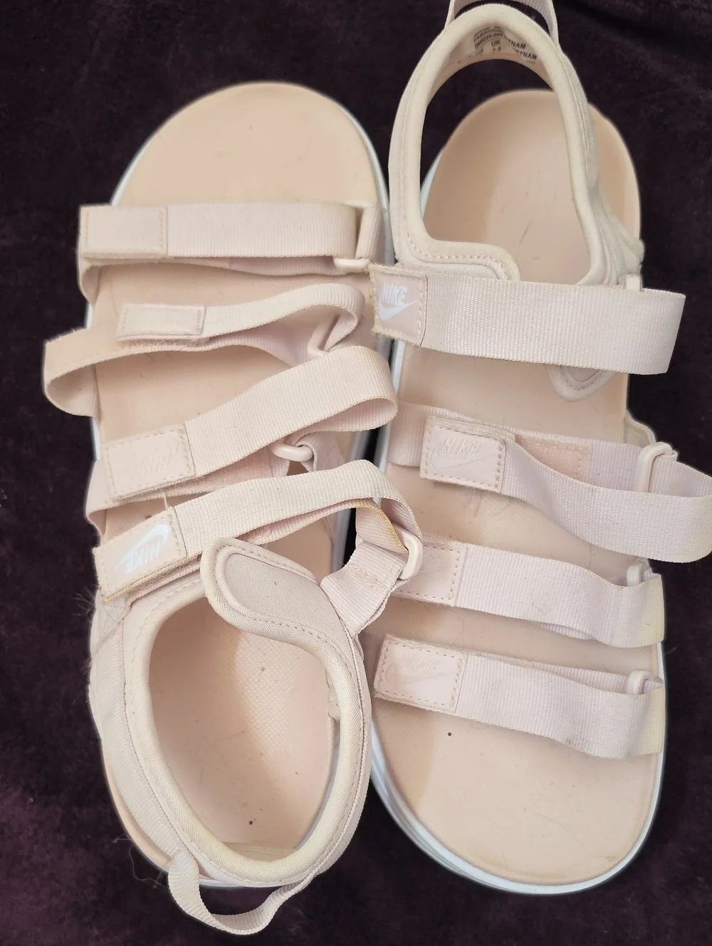Nike Women's Light Pink Multi-Strap Sport Sandals
